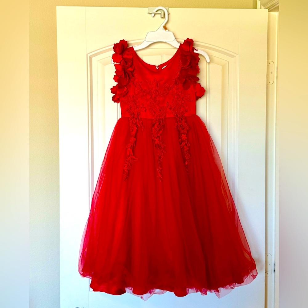Trish Scully Bianca Dress in Crimson.  Size 5.